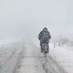 cycling snow dangers winter
