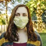 Masked woman