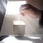 This is why should never order tea or coffee on an aeroplane