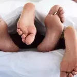 Feet under the cover