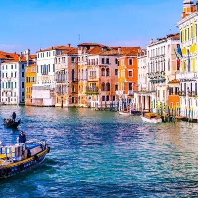A day on the Venice canal in Italy.