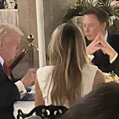 Donald & Melania Trump with Elon Musk