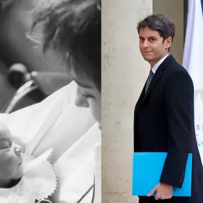 French PM Gabriel Attal childhood pictures cute 