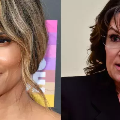 Halle Berry may be related to Sarah Palin but don't expect them see them together at any family gatherings