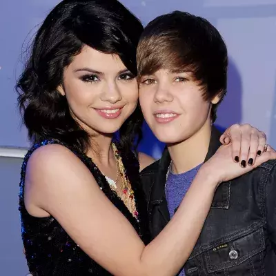 Justin Bieber and Selena Gomez in 2010