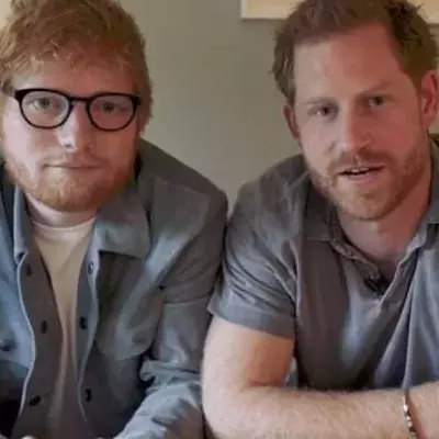 Ed Sheeran Visits Prince Harry’s Home
