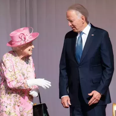 Joe Biden with the Queen