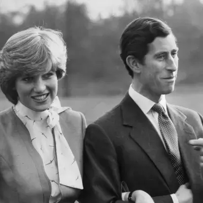 King Charles Princess Diana mystery blonde woman train