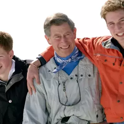 Prince Charles with Prince William and Prince Harry