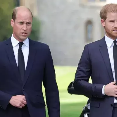 Prince William Prince Harry uncle funeral