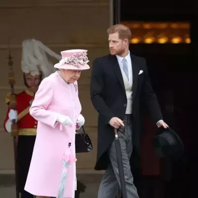 Queen and grandson
