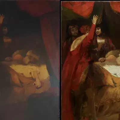 art painting Joshua Reynolds demon restore