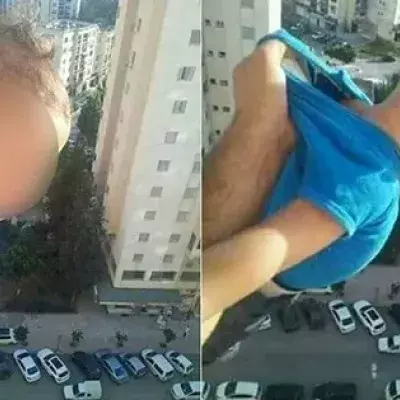 baby dangling