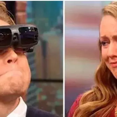 Blind man sees