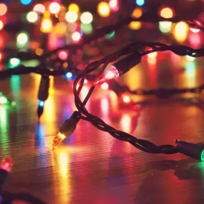 Christmas light fire hazard caution