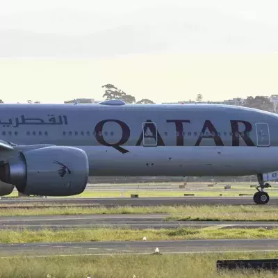 Qatar Airways flight QR 908 to Sydney was held on the tarmac for four hours for the search.