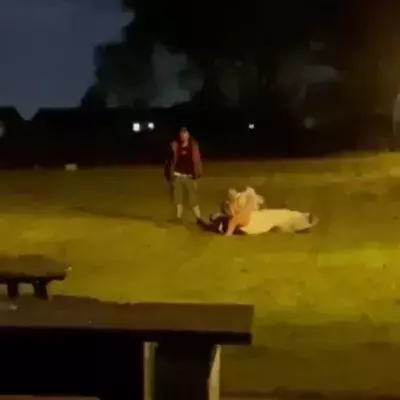 Wedding descends into complete chaos as bride brawls in field (VIDEO)