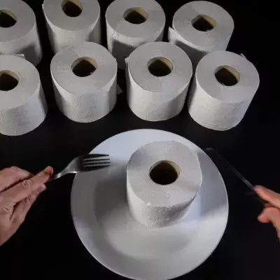 This woman is addicted to eating toilet paper, could be a symptom of Pica