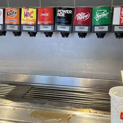 fast-food soda fountains high levels of bacteria