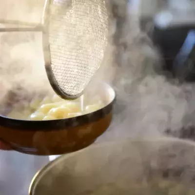 You should never throw away the water after cooking pasta 