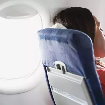 Woman reveals what she found on airplane headrest and netizens are horrified
