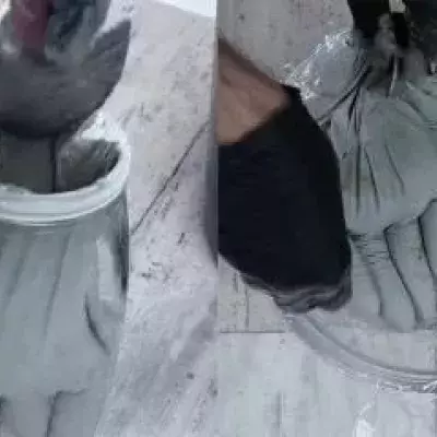 All you need are latex gloves and cement to replicate this genius DIY garden decoration.