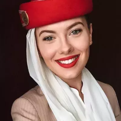 Brigita Jagelaviciute flight attendant for Emirates. @imbrigita