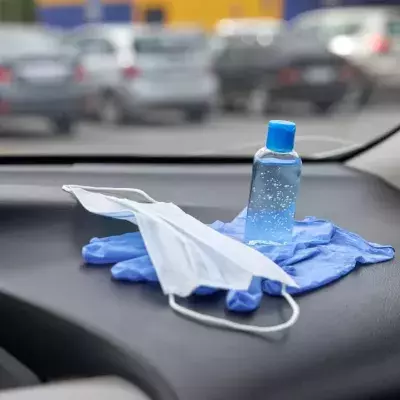 Hand sanitiser left in car