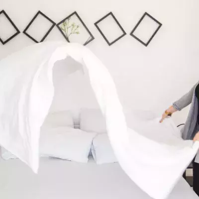 Making bed