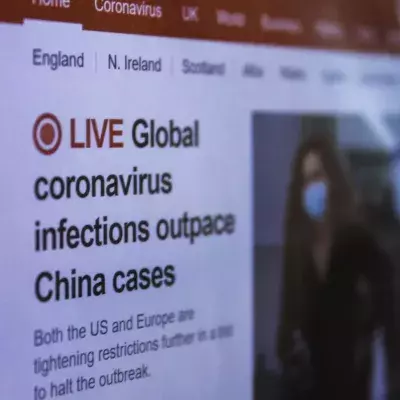 The protestors were unhappy with the BBC's coverage of the lockdown
