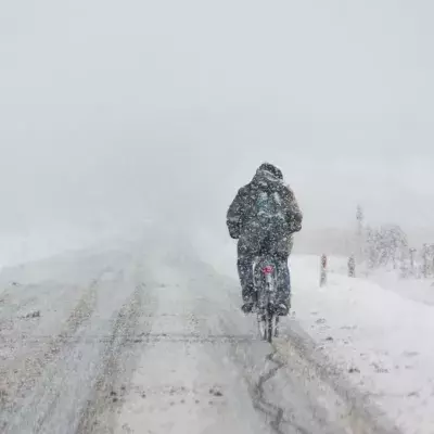 cycling snow dangers winter