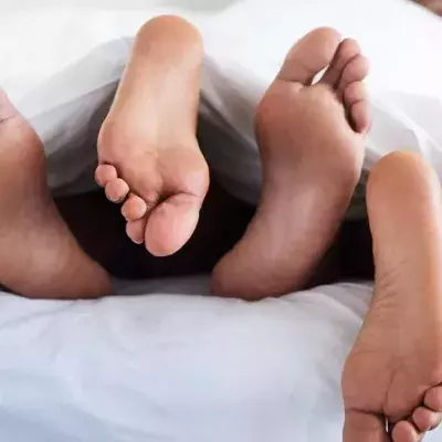 Feet under the cover