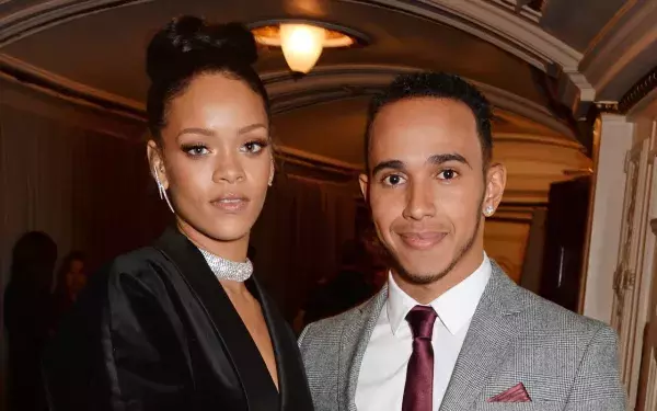 Lewis Hamilton and Rihanna