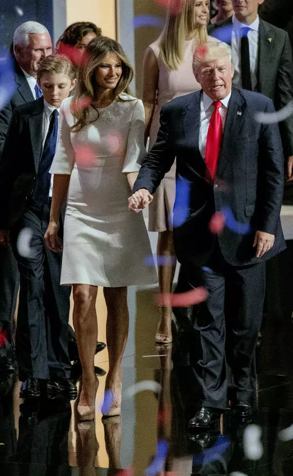 Melania has stayed by Donald Trump's side
