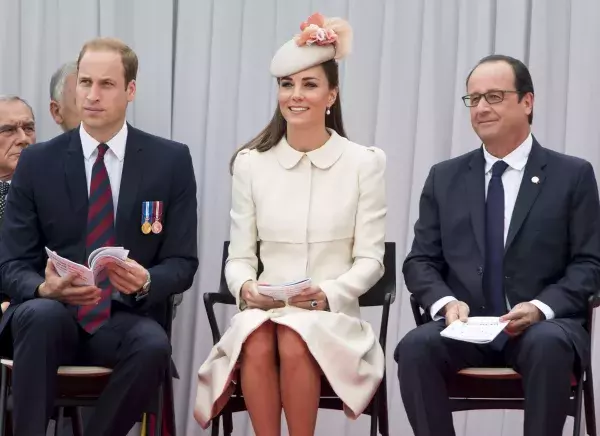 The Duke and Duchess of Cambridge made an appearance with French President Francoise Hollande in 2014, in remembrance of WWI.