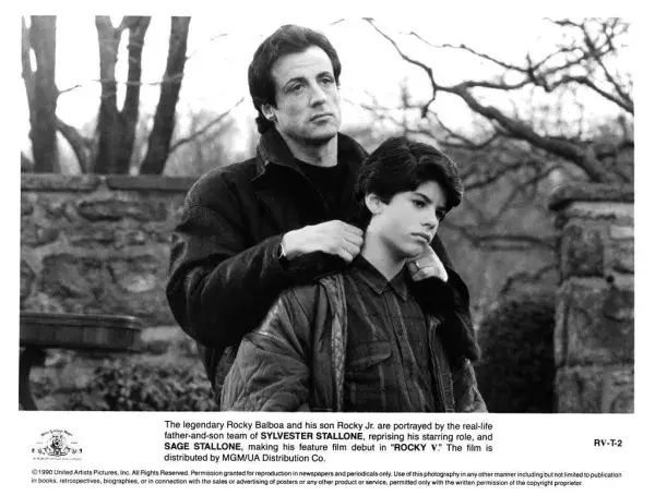 Sylvester Stallone and Sage Stallone