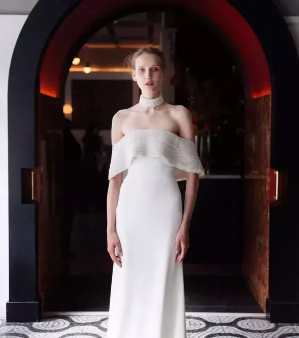 2018 wedding dress: Bardot dress, Lela Rose