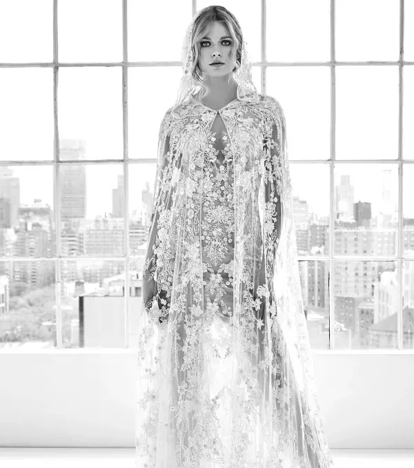 2018 wedding dress: dress with cape, Zuhair Murad