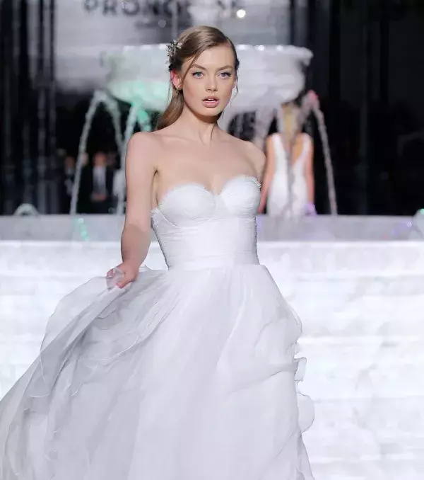 2018 wedding dress: dress with corset, Pronovias