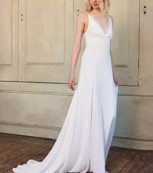 2018 wedding dress: minimalist dress, Christos