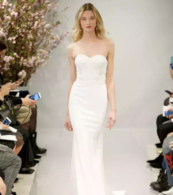 2018 wedding dress: minimalist dress, Theia