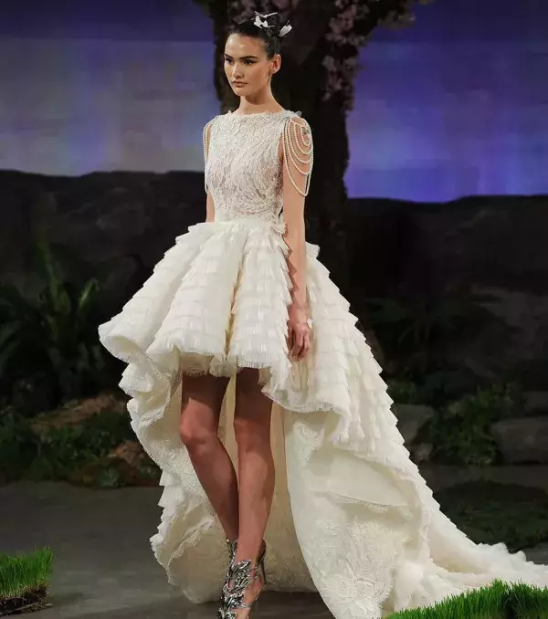 Asymmetrical princess wedding dress - Ines Di Santo