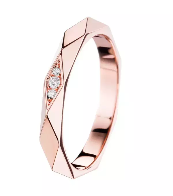 Boucheron - Facette, rose gold and diamonds, £1572