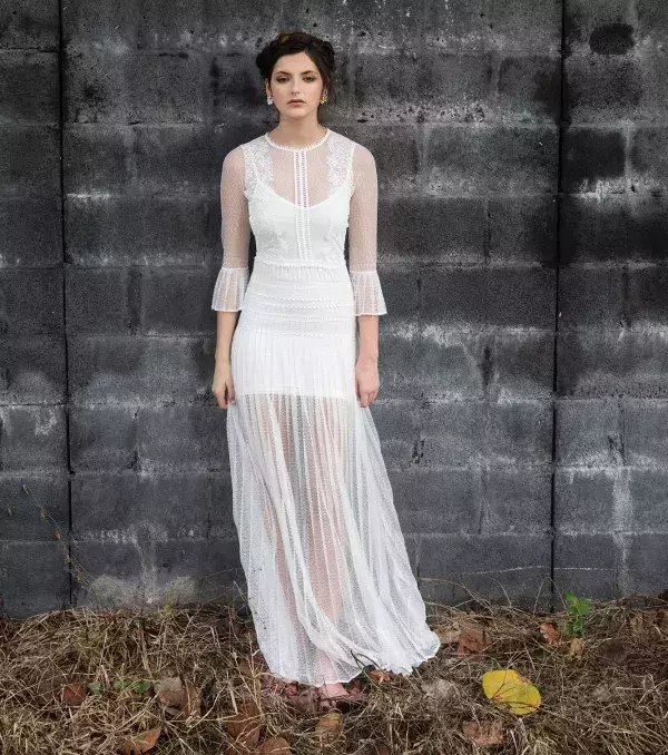 Civil ceremony wedding dress: Body Frock, Blue Bell, £336