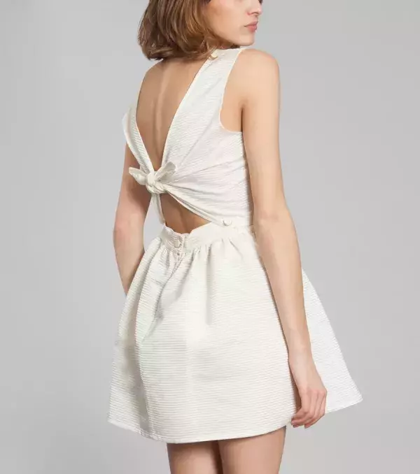 Civil ceremony wedding dress: Maison Kitsune, Bali, £284