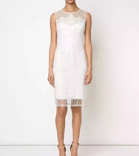 Civil ceremony wedding dress: Marchesa Notte, price on request