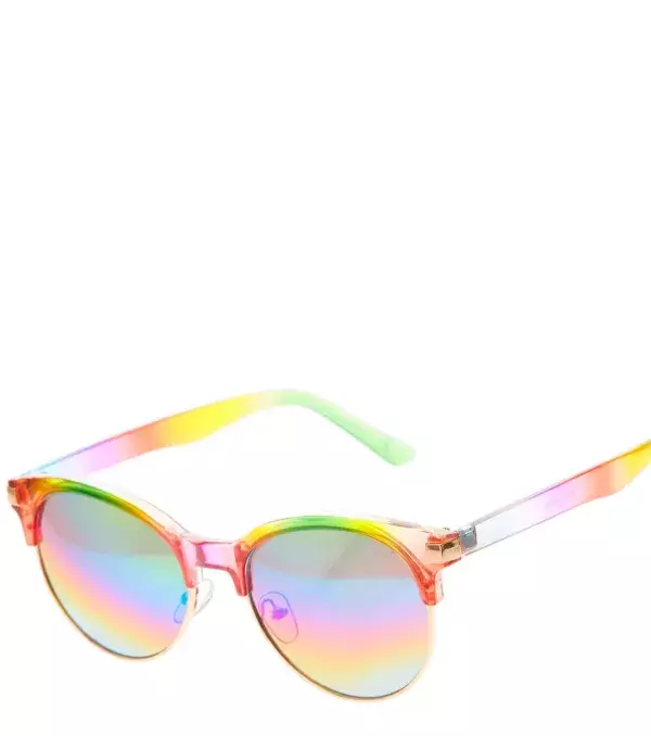 Claire's sunglasses with rainbow mounts