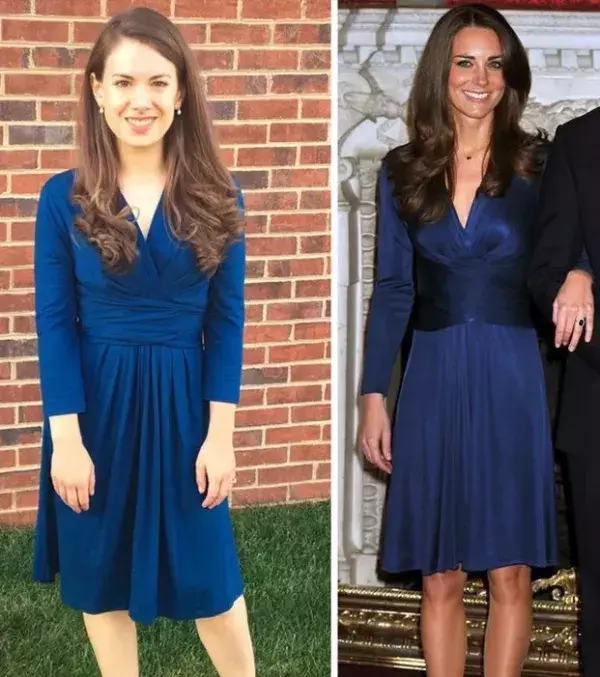 The iconic engagement dress that Mallory bought for just £18. It was originally £758.