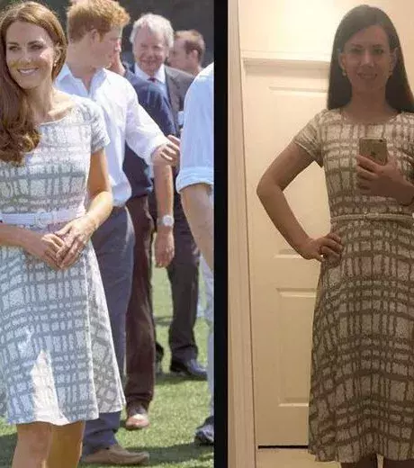 Kate wore this dress during a charity event in London and Mallory found a very similar style for half the cost.