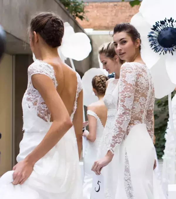 Lace wedding dress: Backless dress, LeLa Rose